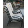 Image 4 : OVAL GLASS TOP PATIO TABLE W/6 CHAIRS & UMBRELLA