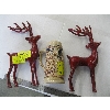 Image 1 : 2 DECORATIVE METAL DEER & A GERMAN BEER STEIN