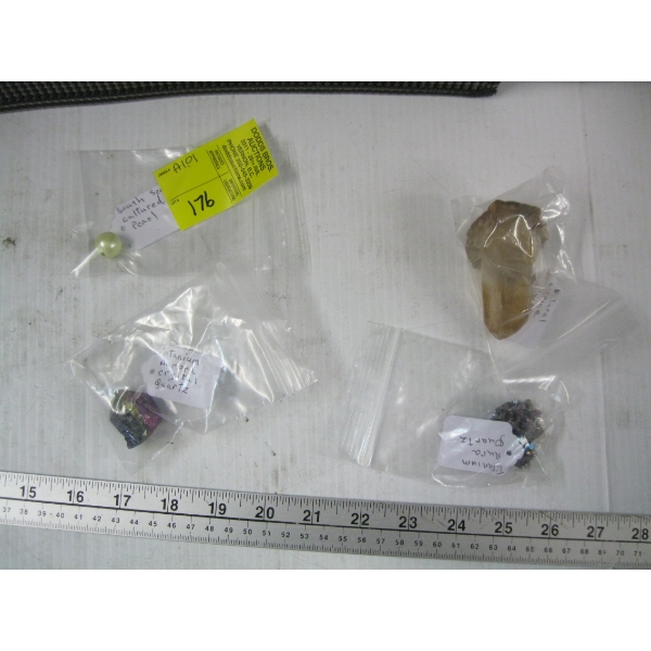 3 BAGS OF COLLECTABLE ROCKS