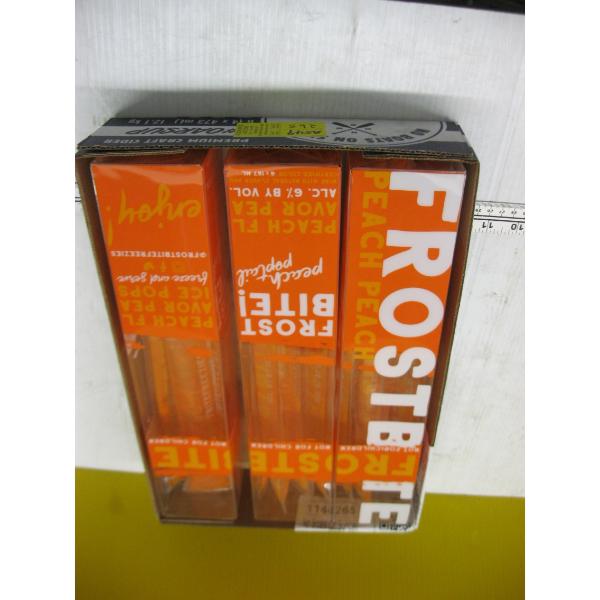 3 BOXES OF FROSTBITE PEACH WINE FREEZIES