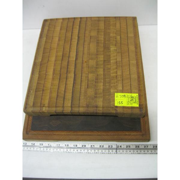 2 HAND MADE CUTTING BOARDS