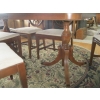 Image 4 : DUNCAN PHYFE MAHOGANY DINING TABLE W/6 HARDBACK CHAIRS