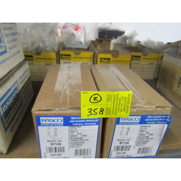 FASCO SHADED POLE 1/20HP, 115V MOTORS