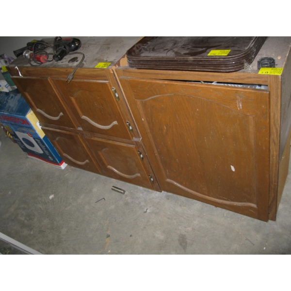 4 DOOR CABINET W/ASST. CONTENTS: LIGHTBULBS, PLUMBING SUPPLIES, ELECTRICAL, ETC.
