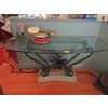 Image 1 : GLASS & METAL HALL TABLE