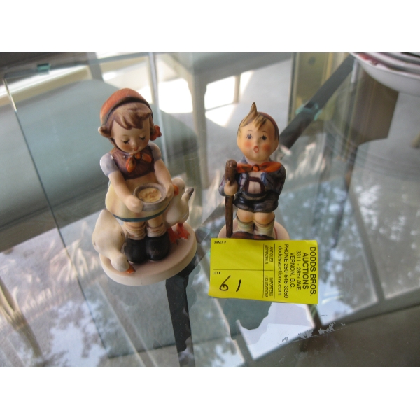 3 HUMMEL FIGURINES - HAVE BEEN REPAIRED