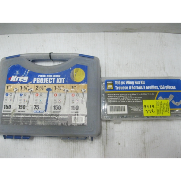 WING NUT KIT & A POCKET HOLE SCREW PROJECT KIT