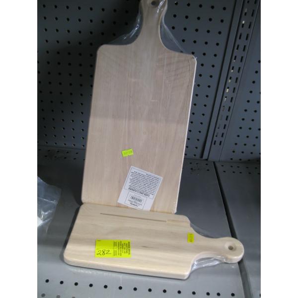 2 WOODEN CUTTING BOARDS