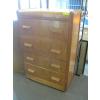 Image 1 : 4 DRAWER WOODEN CHEST OF DRAWERS