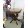 Image 1 : ANTIQUE CARVED BASE OCCASIONAL TABLE