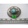 Image 1 : TURQUOISE & SILVER BELT BUCKLE