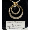 Image 1 : 10KT YELLOW & WHITE GOLD PENDANT