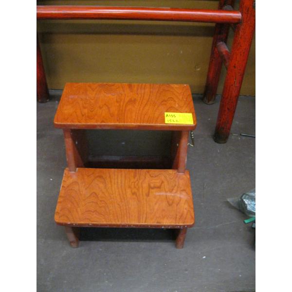 SM. WOODEN 2 STEP STOOL