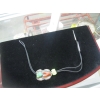 Image 1 : NAVAJO BOLO TIE W/TURQUOISE & CORAL STONES