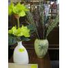 Image 1 : 2 VASES W/ARTIFICIAL FLOWERS