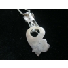 Image 2 : NECKLACE STAMPLED STERLING CHAIN & KACHINA FIGURE NAVAJO PENDANT