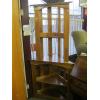 Image 1 : WOODEN CORNER SHELF UNIT