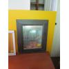 Image 2 : LEADED GLASS WINDOW & A FRAMED MIRROR