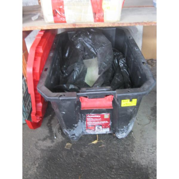 BIN OF SANDBLASTING SAND