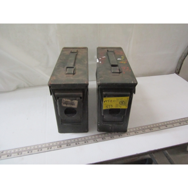 2 METAL MILITARY BOXES