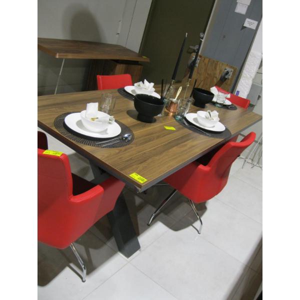 APPROX. 79"X35.5" DINING TABLE - CORNER DAMAGED