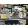 Image 1 : 3 SM. SCALES & BOX OF MISC. S&P SHAKERS, ETC.