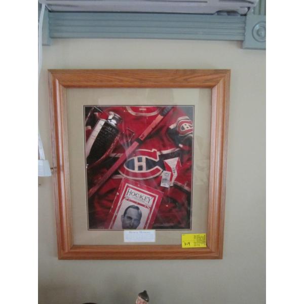 FRAMED MONTREAL CANADIENS HOWIE MORENZ PICTURE