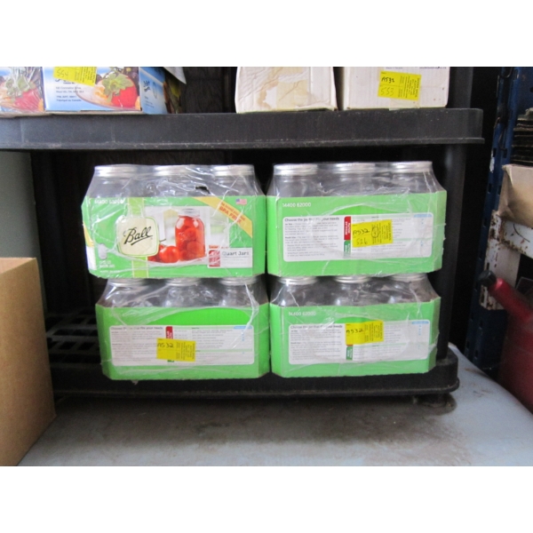 4 NEW BOXES OF CANNING JARS - 12 IN BOX