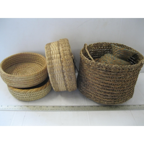 WICKER BASKETS, ETC.