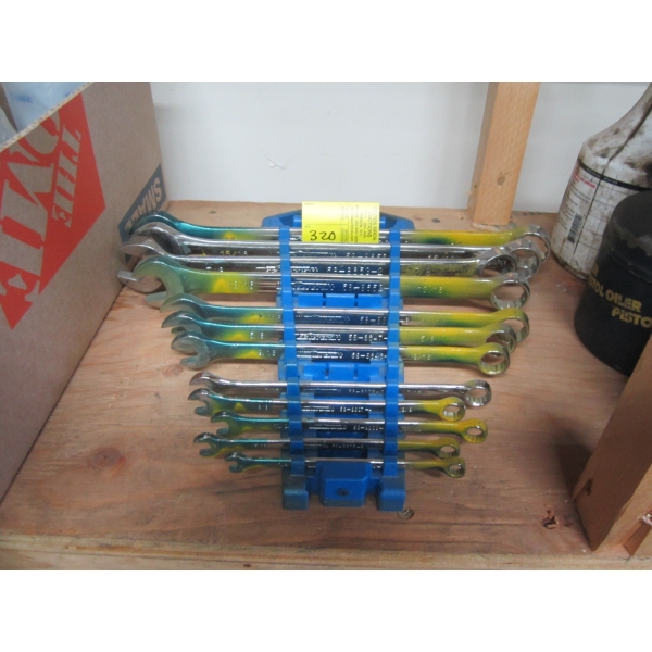 PART SET OF MASTERCRAFT WRENCHES - MISSING 2 - SAE