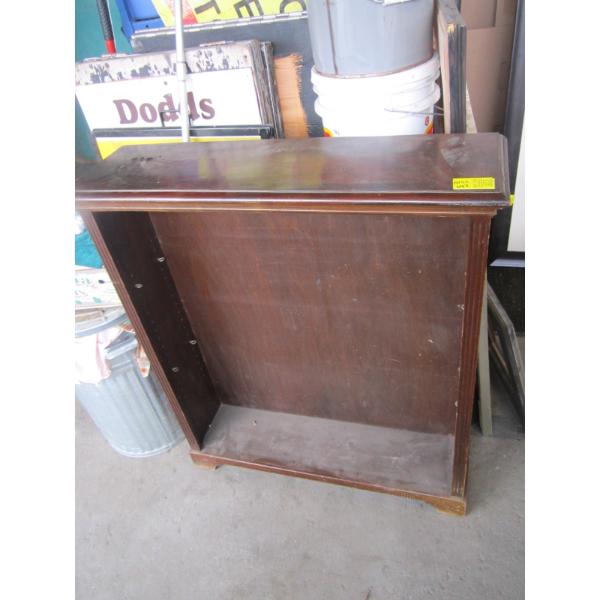 WOODEN ANTIQUE SHELF UNIT - MISSING SHELVES