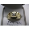 Image 3 : MEN'S 14KT RING W/1 DIAMOND, 7.5G - SZ 12 3/4