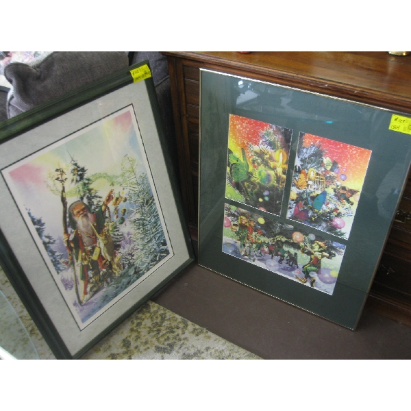 2 FRAMED PRINTS
