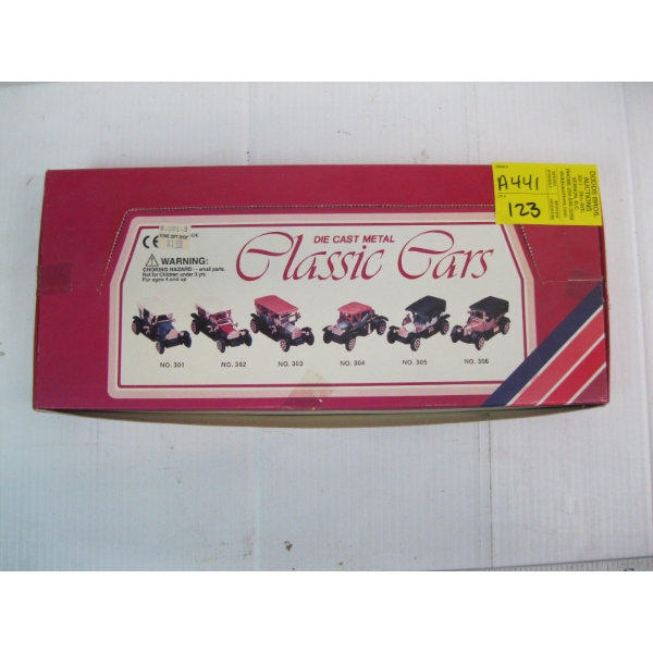 PACKAGE OF DIECAST METAL CLASSIC CARS