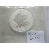 Image 1 : CDN 1 OZ .999 SILVER  MAPLE LEAF COIN, (TAX EXEMPT)