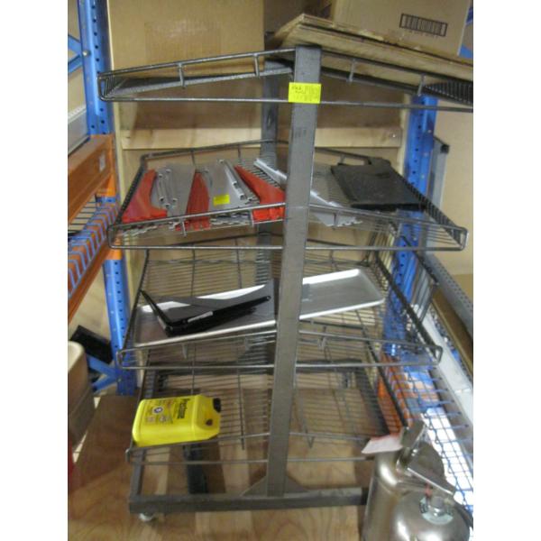 DOUBLE SIDED METAL DISPLAY STAND