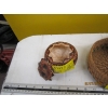 Image 2 : 2 WICKER TYPE BASKETS & 1 WOOD BOWL