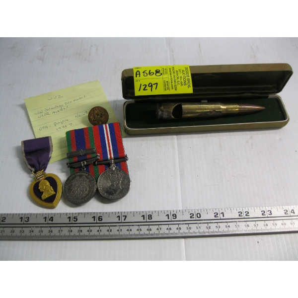 CONTAINER W/ASST. METALS, ETC.