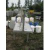 Image 3 : DOUBLE STAINLESS STEEL PRESS TABLE - 4'X32"