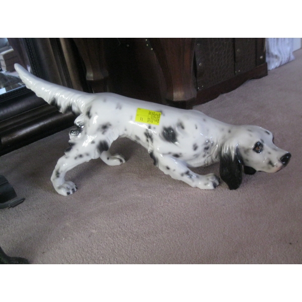 CERAMIC DOG FIGURINE