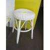 Image 2 : WICKER STOOL/STAND & A MARBLE TOP STAND