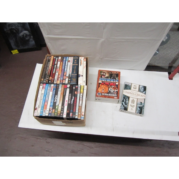 BOX OF MISC. DVDs 