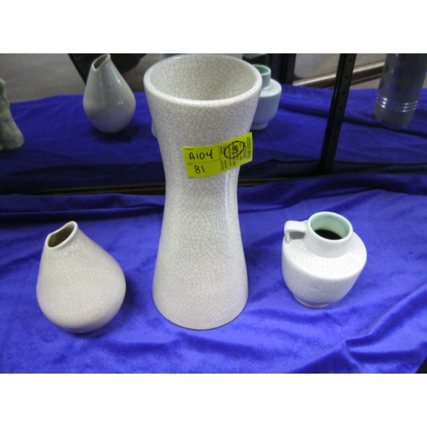SILBERDISTEL WEST GERMANY POTTERY VASES
