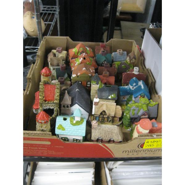BOX OF ASST. MINIATURE HOUSES