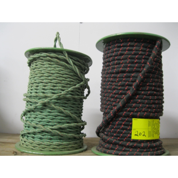 2 ROLLS OF VINTAGE ELECTRICAL CORD