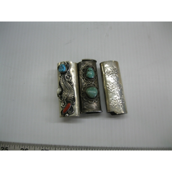 3 SILVER LIGHTER CASES