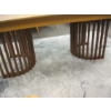 Image 7 : CASA EXTENDABLE TABLE, OAK TOP W/DOUBLE PEDESTAL BASE, 200CM