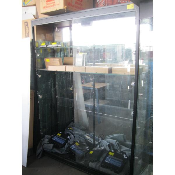 GLASS SLIDING 2 DOOR DISPLAY CASE