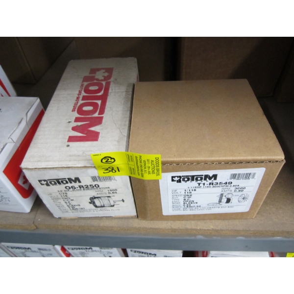 2 ROTOM 115V MOTORS