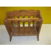 Image 1 : WOODEN MAGAZINE HOLDER